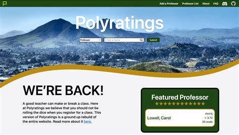 poly ratings|polyratings cal poly.